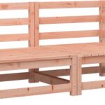 vidaXL Tuinbank 2-zits van massief Douglashout in robuuste stijl voor tuinset - Palletbanken.